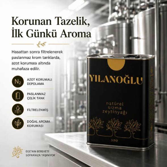 Ege Usulü Natürel Sızma Zeytinyağı - 3 lt - Filtre Edilmiş