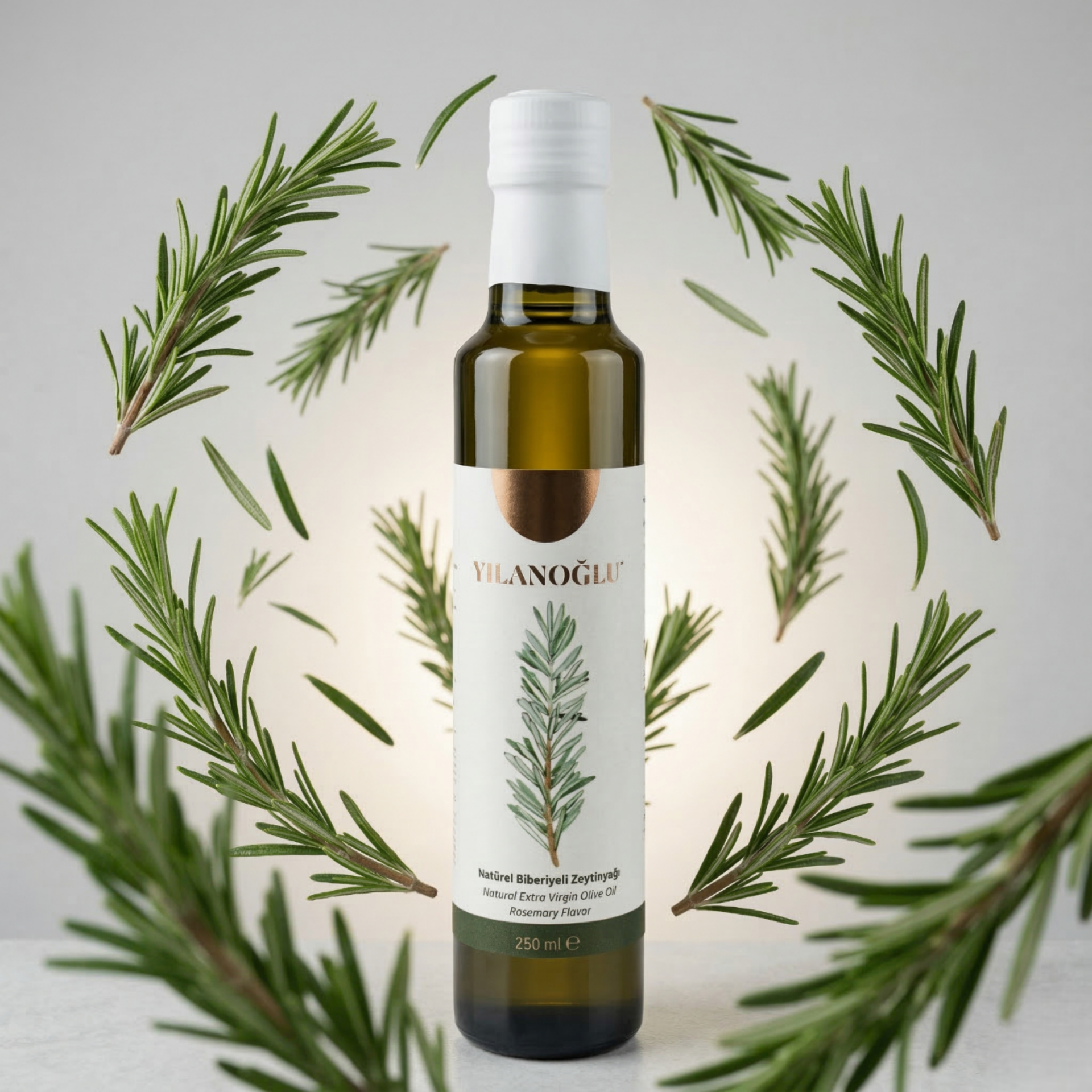 Natürel Biberiyeli Zeytinyağı - 250 ml